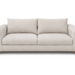 ORGANIC MODERN PLUSH SOFA (NATURAL OAK ACCENT)