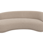 MODERN ASYMMETRIC CURVED CHAISE SOFA