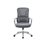 MODERN ERGONOMIC HIGH-BACK MESH EXECUTIVE CHAIR IN SLATE GREY