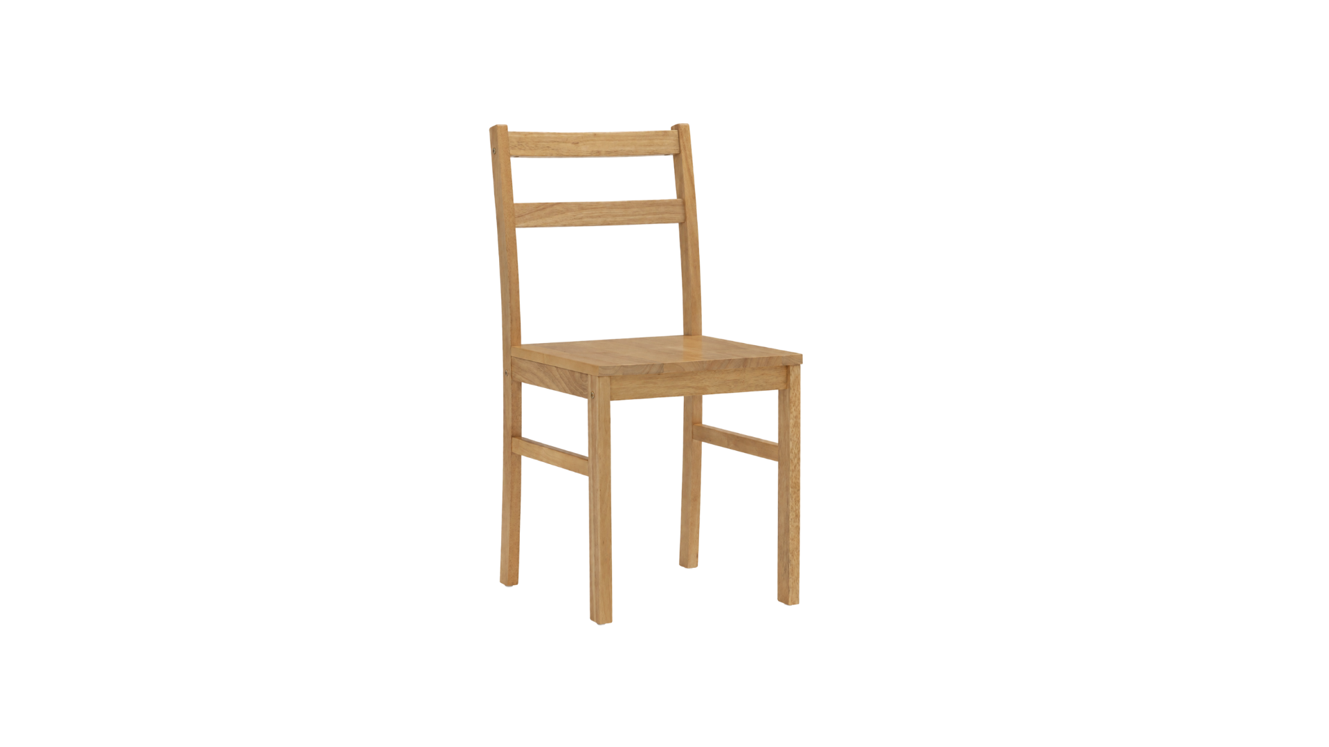 10 SOLID NATURAL OAK LADDER-BACK WOODEN DINING CHAIR - Image 1