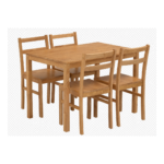CLASSIC OAK WOODEN DINING SET