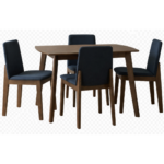 MID-CENTURY WALNUT DINING SET