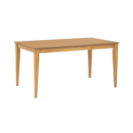 SCANDINAVIAN TAPERED LEG NATURAL WOOD DINING TABLE