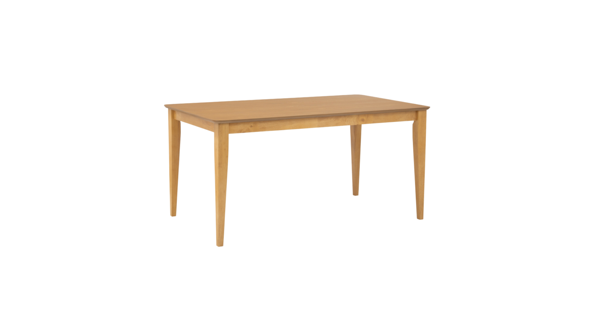 18 SCANDINAVIAN TAPERED LEG NATURAL WOOD DINING TABLE - Image 1
