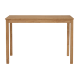 MINIMALIST STRAIGHT-LEG NATURAL OAK DINING TABLE