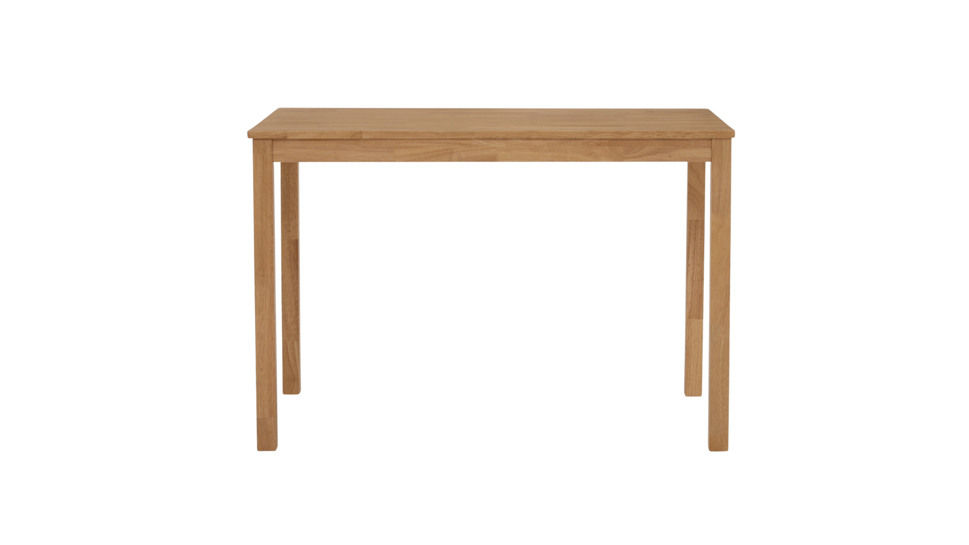 19 MINIMALIST STRAIGHT-LEG NATURAL OAK DINING TABLE - Image 1