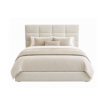 MODERN UPHOLSTERED GRID-TUFTED BED FRAME