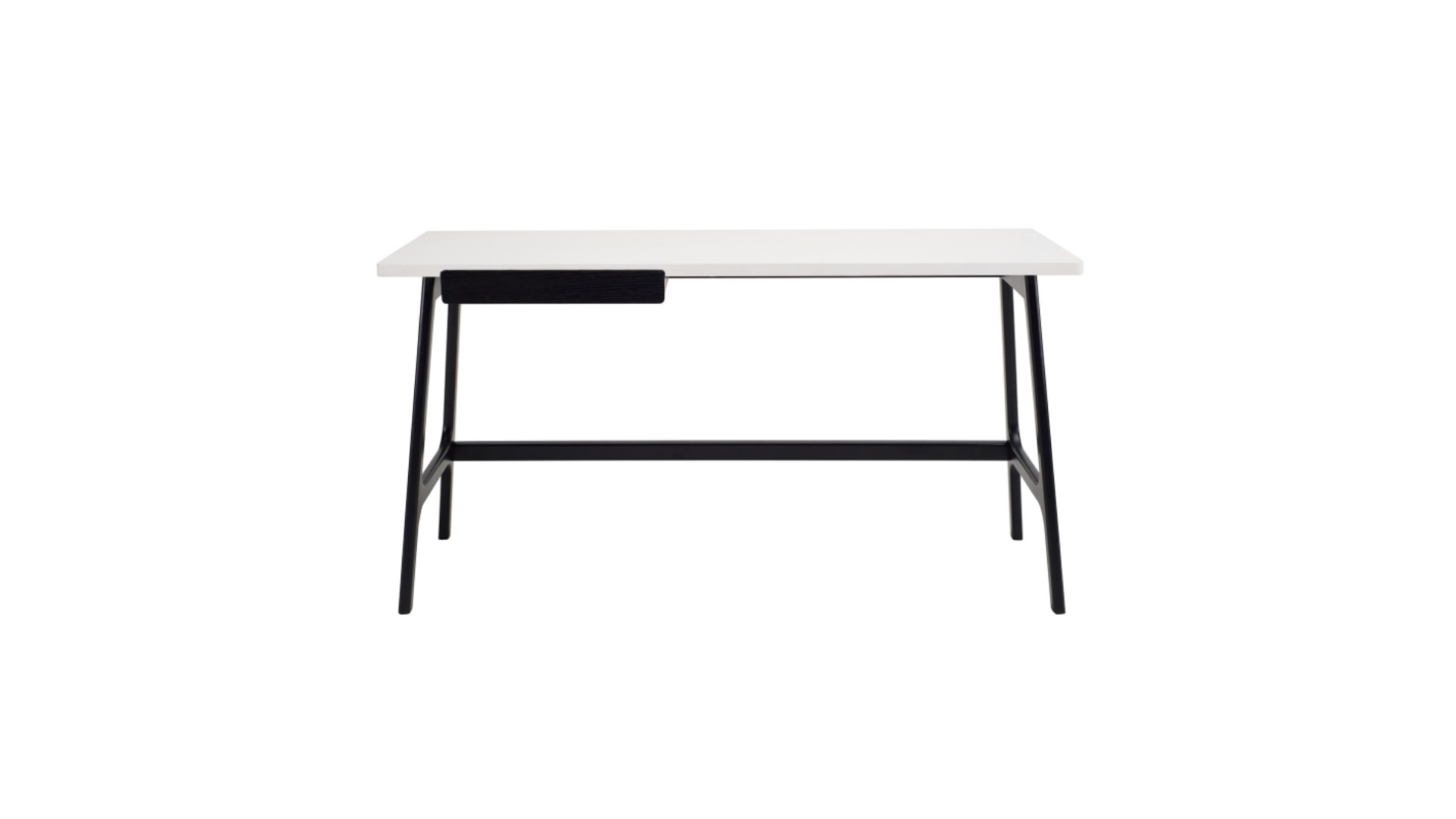 6 TWO-TONE MODERN WHITE & BLACK DESK - Image 1