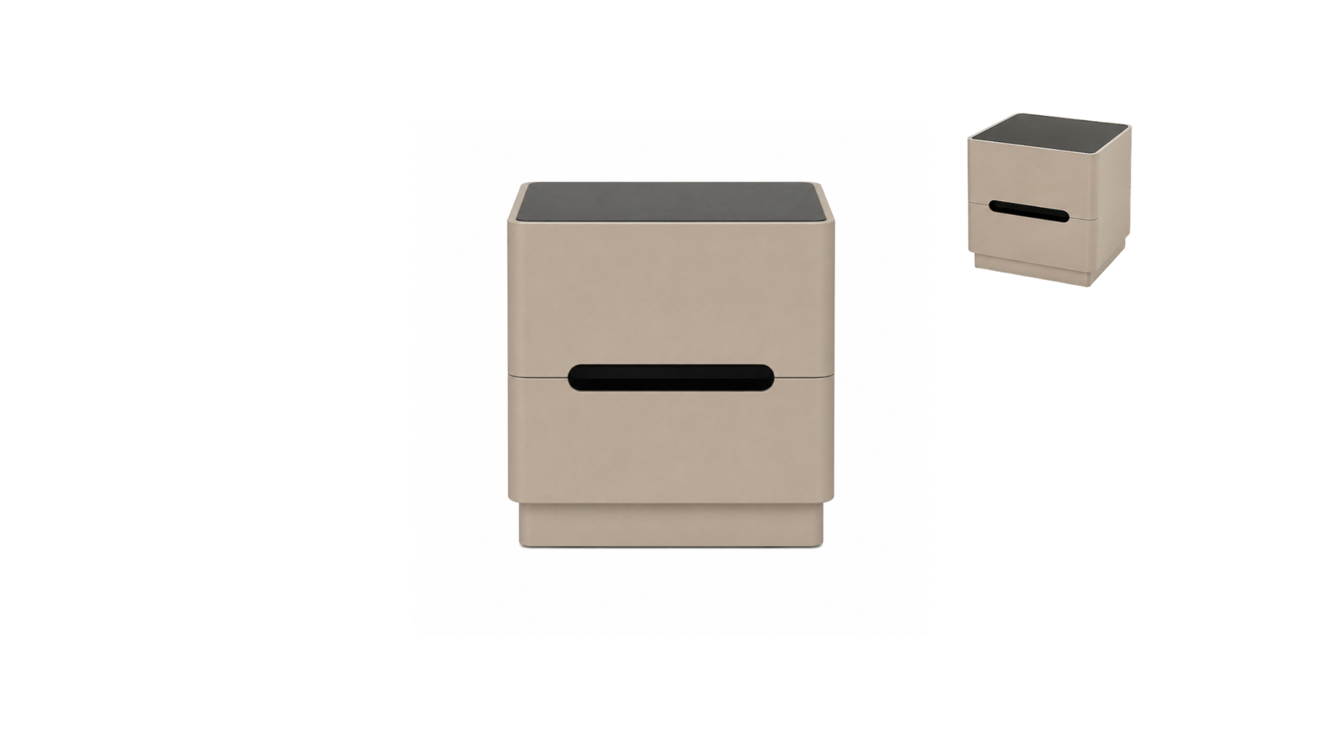 8 MODERN CUBOID MODULAR BEDSIDE TABLE - Image 1