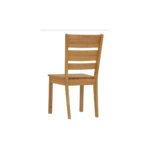 CLASSIC SOLID NATURAL OAK HORIZONTAL SLAT DINING CHAIR