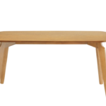 MID-CENTURY SOFT-EDGE WOODEN DINING TABLE